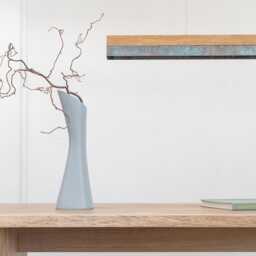 Pendant Lamp - Oak Wood & Oxidised Copper Dining Room Gantlights Led - thumbnail 3