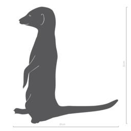 Meerkat Wall Decal Cute Animal Sticker Suitable For Nursery Art Or Kids Room Decor - Safari Boys Girls - thumbnail 3