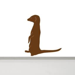 Meerkat Wall Decal Cute Animal Sticker Suitable For Nursery Art Or Kids Room Decor - Safari Boys Girls - thumbnail 2
