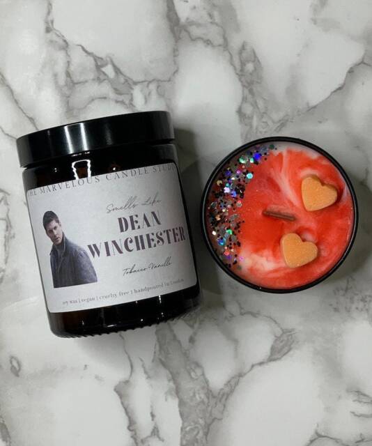Smells Like Dean Winchester Vegan Wax Melts & Candles - Jensen Ackles Fandom Funny Novelty Gift - image 1