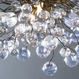 Ceiling Lamp, Lighting, Chandelier With Clear Bubbles For Children Room, Bedroom, Bathroom Or Dining Table Light - thumbnail 4
