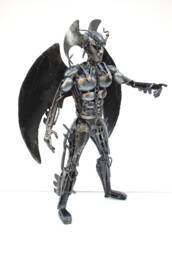Devilman Scrap Metal Sculpture, Handmade Recycled Steel Art, Unique Anniversary Gift For Him - thumbnail 1