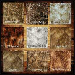 Faux Fur Area Rug - Black Random Pelt Shape With Tip Wolf Center Patch Shaggy Soft Shag Designer Rugs Accents Usa - thumbnail 2