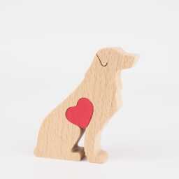 Personalised Golden Retriever Wooden Ornament, Memorial Gift For Dog Owner, Goldie Mother's Day Present - thumbnail 3
