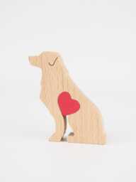 Personalised Golden Retriever Wooden Ornament, Memorial Gift For Dog Owner, Goldie Mother's Day Present - thumbnail 1