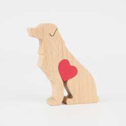 Personalised Golden Retriever Wooden Ornament, Memorial Gift For Dog Owner, Goldie Mother's Day Present - thumbnail 2