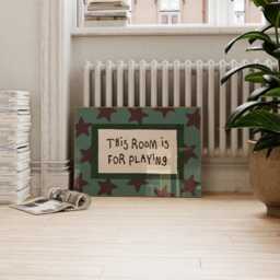 Kids Bedroom Wall Art, Nursery Prints, This Room Is For Playing Landscape Playroom Print, Children's Art - thumbnail 3