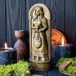 Eir, Norse Pagan Goddess Statue, For Asatru Altar Kit & Heathen Ritual - thumbnail 2