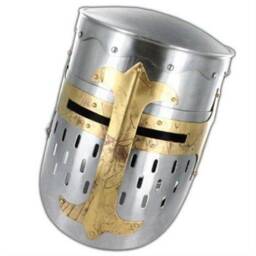 Crusader Templar Medieval Knight Armor Helmet Reenactment Dress Costume Gift - thumbnail 1