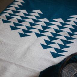 Directions Handmade Flatwoven Modern Kilim Rug Wool Handrafted 8x10 4x6 6x9 Simple Southwestern Aztec Area Rugs - thumbnail 2