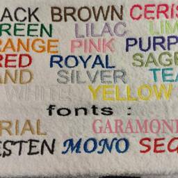 Personalized Panda Cotton Towel Embroidered Name & Logo - thumbnail 2