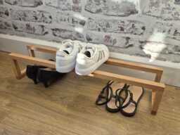 Modern Minimalist Oak Shoe Rack