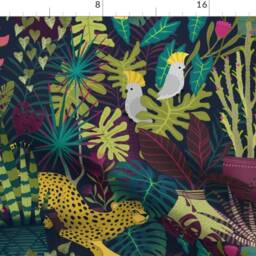 Boho Curtain Panel - Botanical Lush Plants Garden Tropical Paradise Bohemian Custom Life By Michaelzindell - thumbnail 4