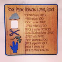 Big Bang Theory Rock, Paper, Scissors, Lizard, Spock Wall Art - thumbnail 3