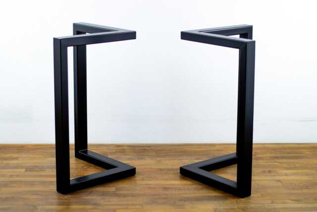 "Metal Bracket Table Legs, Steel Dining 28"" W, Height 26"" - 30" - image 1