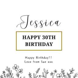 Personalised 30Th Birthday Candle, 18Th 21st 40Th 50Th Gift - thumbnail 2