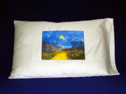 Wizard Of Oz Pillow Case Hand-Printed Emerald City Cotton. 1 Case