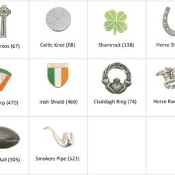 Irish Icons Flip Up Alarm Clock Portable Quartz Movement Shamrock Harp Celtic Jockey Birthday Gift Ac - thumbnail 2