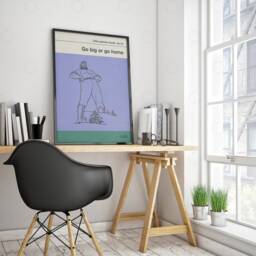 Go Big Or Home Poster Retro Book Cover Art Print - thumbnail 3