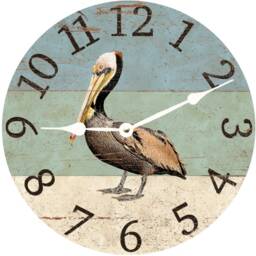 Pelican Beach Clock - Themed Wall Clock - thumbnail 2