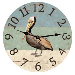 Pelican Beach Clock - Themed Wall Clock - thumbnail 1
