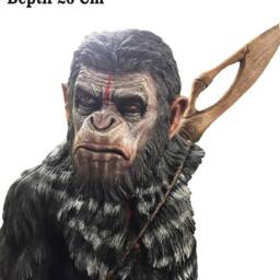 Cesar Bust- Dawn Of The Planet Apes - Resin Statue - thumbnail 3