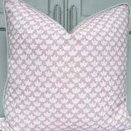 Cushions Made in Fermoie Eythorne Luxury Pink Cotton Cushion Pillow Cover - thumbnail 2