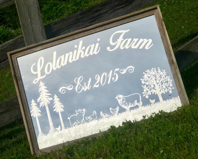 Personalized Farm House Mirror-Farm Decor-Personalized Mirror-Farmhouse Sign-Farmhouse Style Mirror-Etched Mirror, 24x36 - image 1