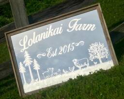 Personalized Farm House Mirror-Farm Decor-Personalized Mirror-Farmhouse Sign-Farmhouse Style Mirror-Etched Mirror, 24x36 - thumbnail 1