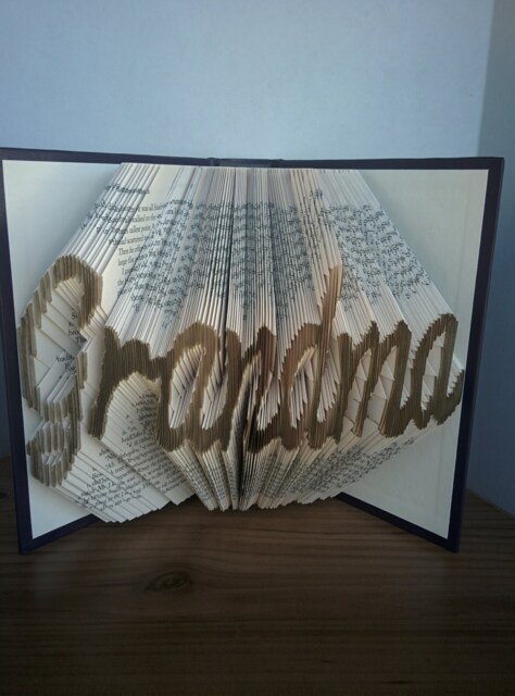 Grandma - Folded Book Art Fully Customizable, Grandmother, Nana, Granny - image 1
