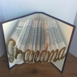 Grandma - Folded Book Art Fully Customizable, Grandmother, Nana, Granny - thumbnail 2