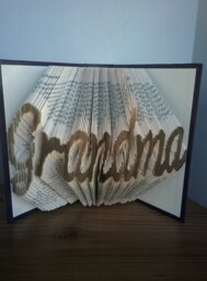 Grandma - Folded Book Art Fully Customizable, Grandmother, Nana, Granny - thumbnail 1