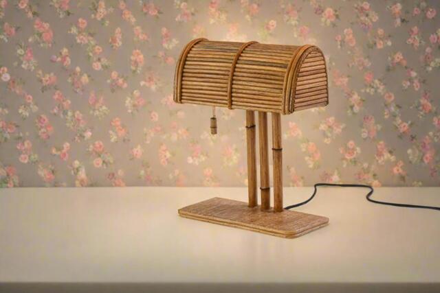 Rattan Modern Bp Desk Lamp, Vintage Style, Office Lighting - image 1