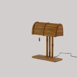 Rattan Modern Bp Desk Lamp, Vintage Style, Office Lighting - thumbnail 2