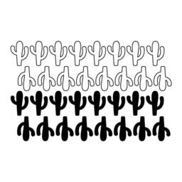 Cactus Wall Decal, Cacti Decor, Pattern Instant Room Living Modern Nursery Kids Decals - thumbnail 3