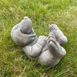 Mole Stone Garden Statue - Outdoor Animal Sculpture Decoration Farm Ornament - thumbnail 2