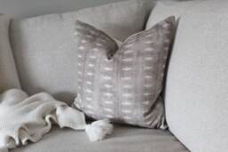 stone Pattern Cushion Cover in Cotton 45x45cm - 18x18Inch