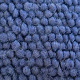 Handwoven Blue Wool Pillow Cover Linen Cushion, 18 - thumbnail 2