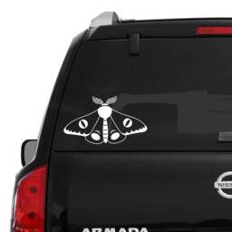 Set Of 4 Bug Decals // Beetle Decal Moth Moon Stickers Laptop Kids Room Wall Art Car - thumbnail 4