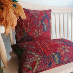 Lumbar Pillow Cover, 16x24 Case, Lumbar Pillow, Turkish Upholstery Kilim Pattern Decorative Covers - thumbnail 3