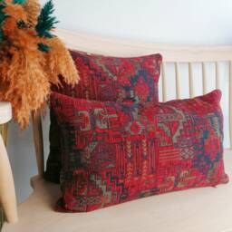 Lumbar Pillow Cover, 16x24 Case, Lumbar Pillow, Turkish Upholstery Kilim Pattern Decorative Covers - thumbnail 2