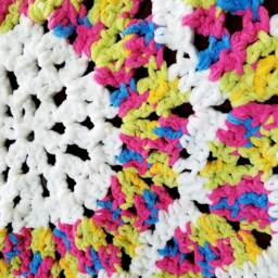 Chunky Baby Blanket, Plush Shower Gift, Soft Lap Blanket, Lapghan, Star Shaped Throw, Striped - thumbnail 2