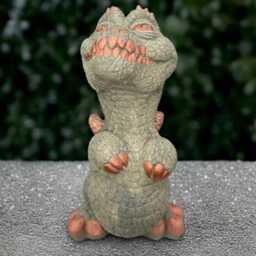 stone Dragon Sculpture Concrete Baby Figurine Cement Animal Decoration Handmade Art Wildlife Ornament Dragon Lover Gift - thumbnail 4