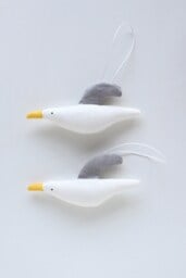 Seagull Ornament Hanging /Seagull/Couple Birds Gull Home Decoration/ Bird Gift Ideas Hanging Decoration - thumbnail 1