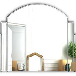 "Art Deco Over Mantel British Handcrafted Wall Mirror " - thumbnail 2