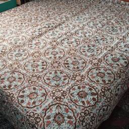 Indian Handblock Kantha Quilt Beautiful Piece Indian Handmade Kantha Quilt , Kantha Bedspread Size Multi - thumbnail 2