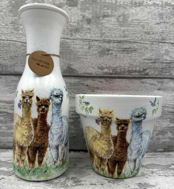 Alpaca Vase, Alpaca Plant Pot, Gifts - image 1