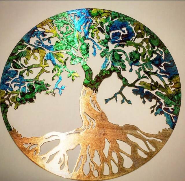 Tree Of Life, Copper Metal Wall Art, Urban Lasercut, Lasercut Art - image 1