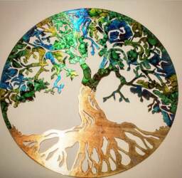 Tree Of Life, Copper Metal Wall Art, Urban Lasercut, Lasercut Art - thumbnail 1