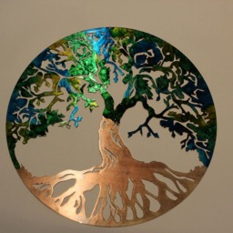 Tree Of Life, Copper Metal Wall Art, Urban Lasercut, Lasercut Art - thumbnail 3